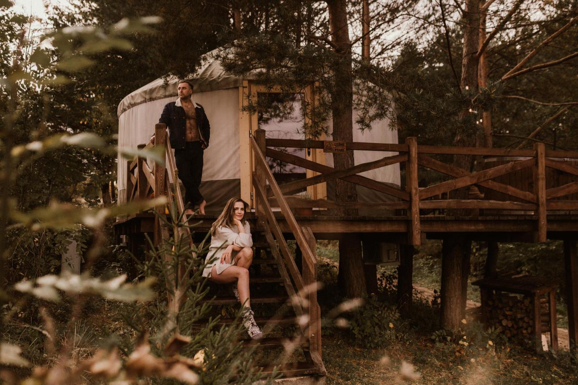 Jurty Z Widokiem, Prywatna Balia- Dzikolas Glamping Краснобруд Экстерьер фото